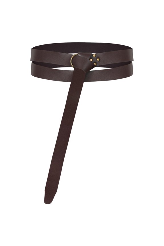 Unisex Waist Belt Retro Renaissance Knight Nordic Style Sword Scabbard Costume Accessory