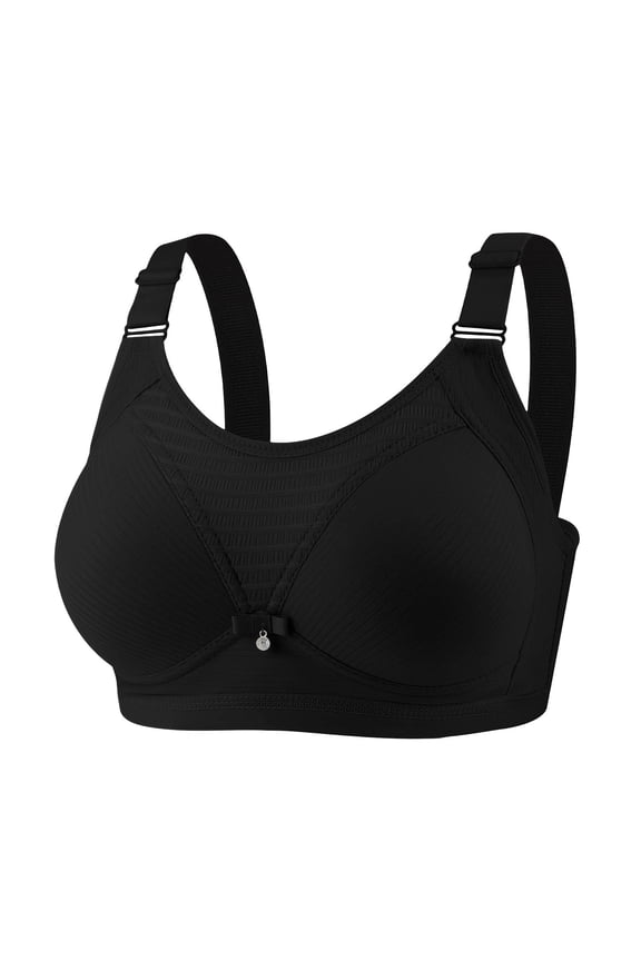 Womens Bras, Simple Solid Color Wireless Bra, Soft Cup Everyday Comfy Wear