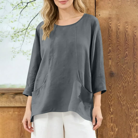 Frnrwgo Womens Spring And Summer Short Sleeved Solid Color Short Sleeved Mesh Splicing T-shirt