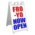 thumbnail image 1 of Fro-Yo (24" X 36") Standard A-Frame Signicade, Includes Decal Applied To Stand, 1 of 4
