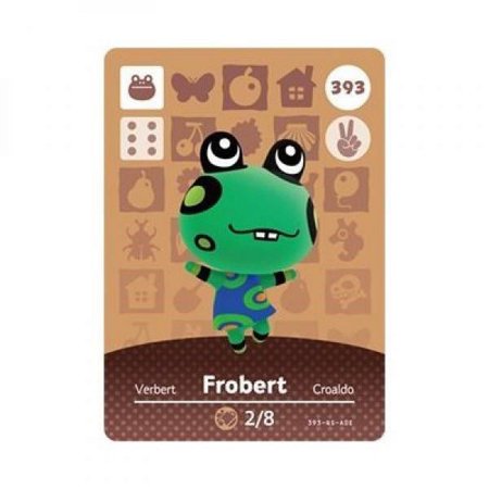 Frobert - Nintendo Animal Crossing Happy Home Designer Series 4 Amiibo Card - 393