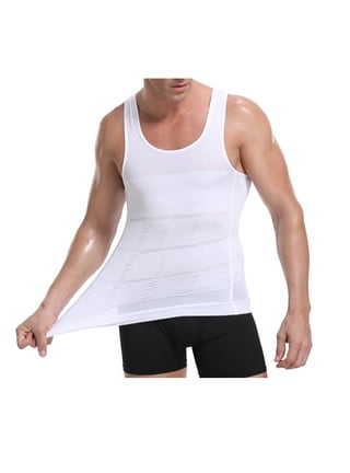 Lilgiuy Men's Shaper Underwear Corset Chest Flat Chest Bandage Vest 