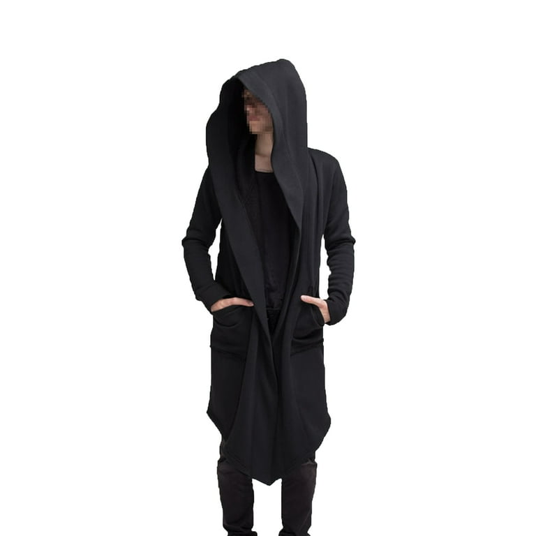 Men's cotton blend hooded cardigan 2025