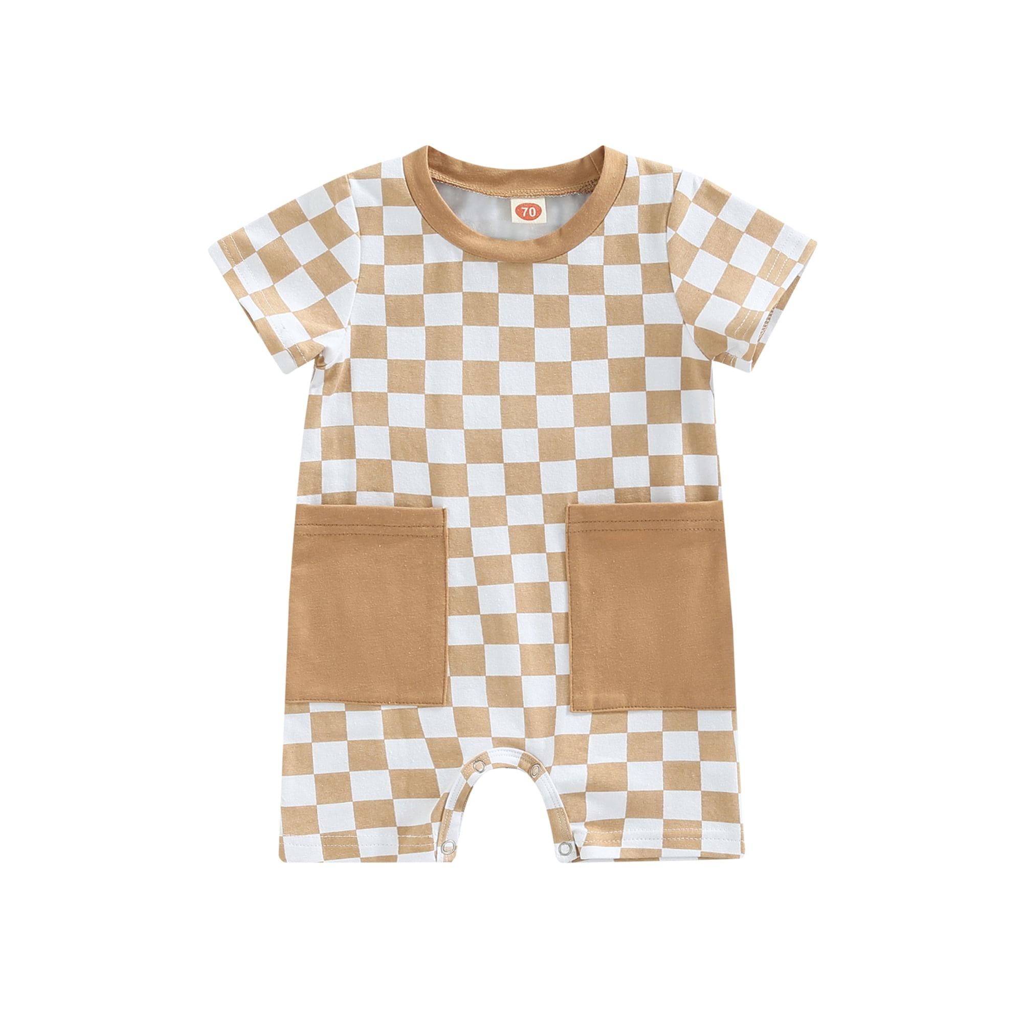 Frobukio Toddler Infant Baby Boys Girls Jumpsuit Short Sleeve