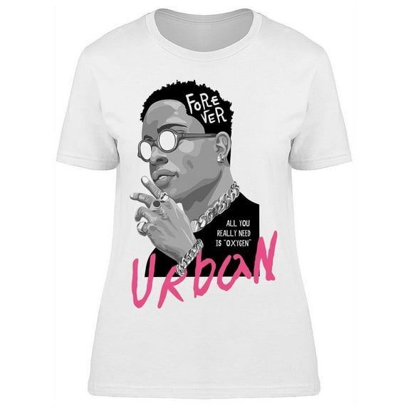 Froever Urban Male Model T-Shirt Women -Image by Shutterstock, Female Small