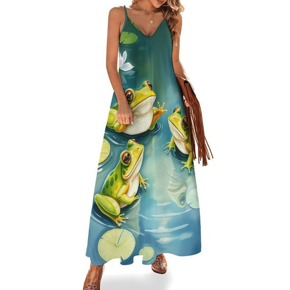 Frog 2025 Dress Women Outfit Festival Woman Summer Women for Sensual Sleeveless