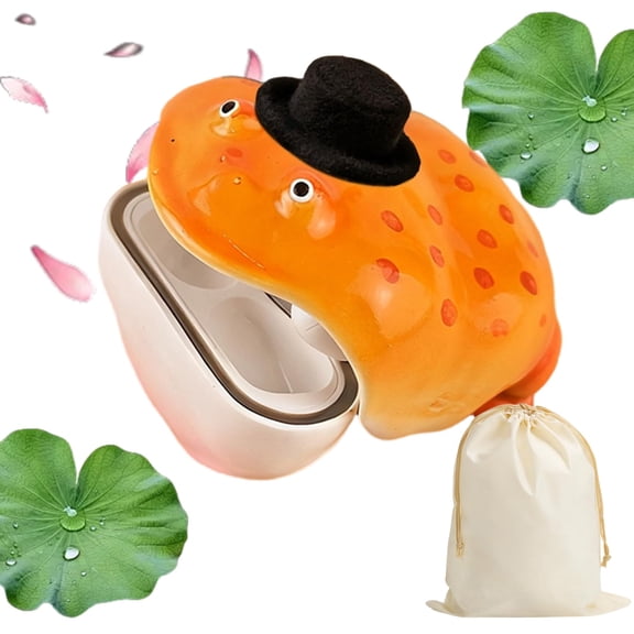 Frog for Airpod Case-Handmade Ugly Frog Wireless Earphone Protector Case, Novel Frogs Earbuds Cases, Unique Animal Headphone Cases Cover with Ultra-Long Use, Fast Charge
