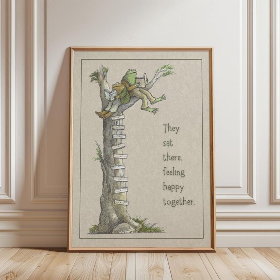 Frog And Toad Friends Wall Art Print