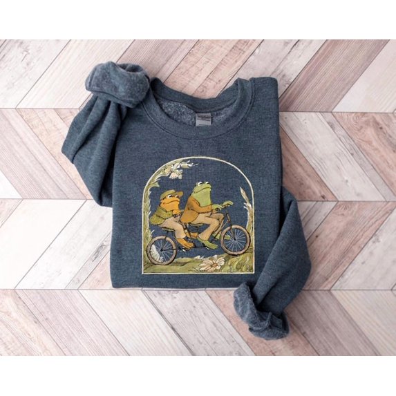 Frog And Toad Sweatshirt, Classic Book Sweatshirts, Cottagecore Aesthetic Sweatshirt - Sizes S-5XL ,Art Print JSC