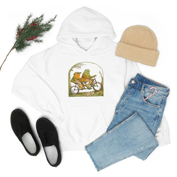 Frog And Toad unisex Hoodie | Vintage Book Lover | Vintage Classic Book Hoodie | Frog And Toad Vintage Classic Book Hoodie |