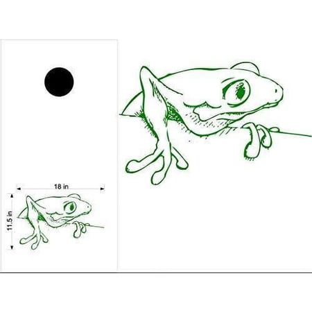 Frog Animal Cornhole Board Decals Stickers Both Boards