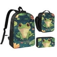 thumbnail image 1 of Frog Backpack 17 Inch Set with Lunch Bag and CaseDurableTravel Bag Combo for Work Commuting Daily Use, 1 of 8