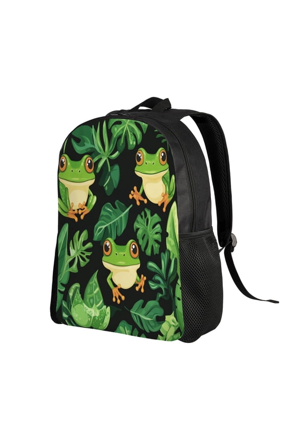 Frog Backpack Double Shoulder Backpack Durable, Spacious, Ergonomic Design for Travel, Work & Outdoor Use