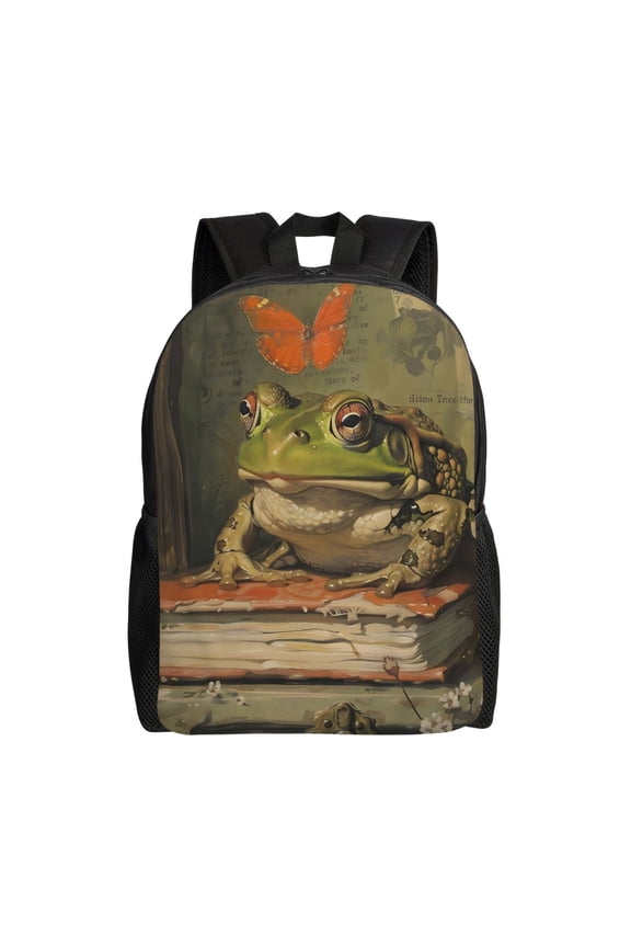 Frog Backpack Large Capacity Laptop Bag for Men and Women
