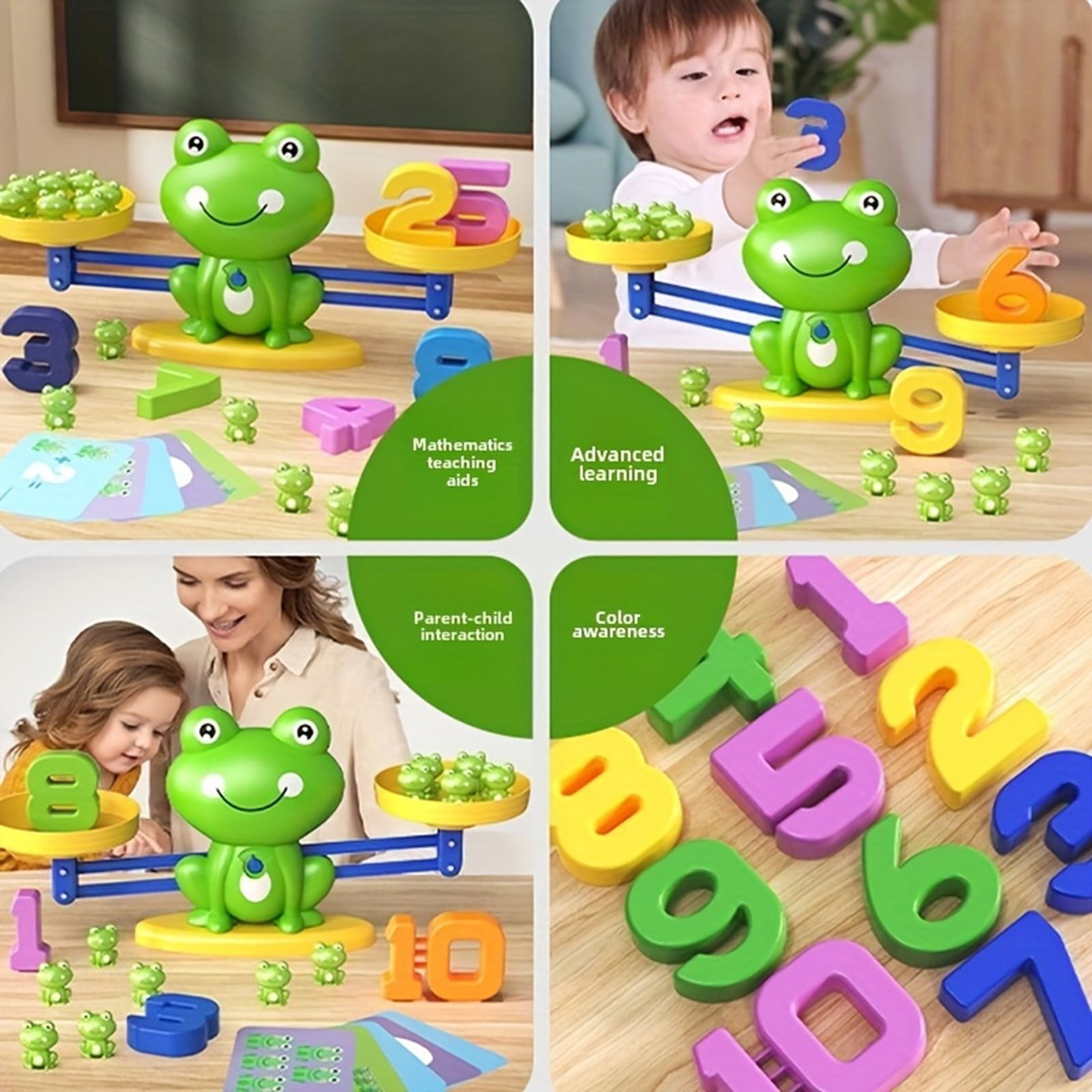 Frog Balance Math Game for Kids, Educational Number Learning Toy with ...