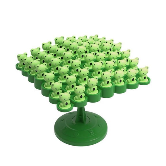 Frog Balance Tree Stacking Game, Desktop Balancing Challenge for Hand-Eye Coordination and Logic, Educational Tabletop Activity, Family Party Gift, B