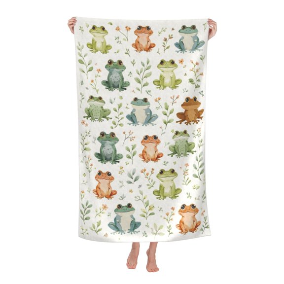 Frog Bath Towel Soft and Highly Absorbent for Adults