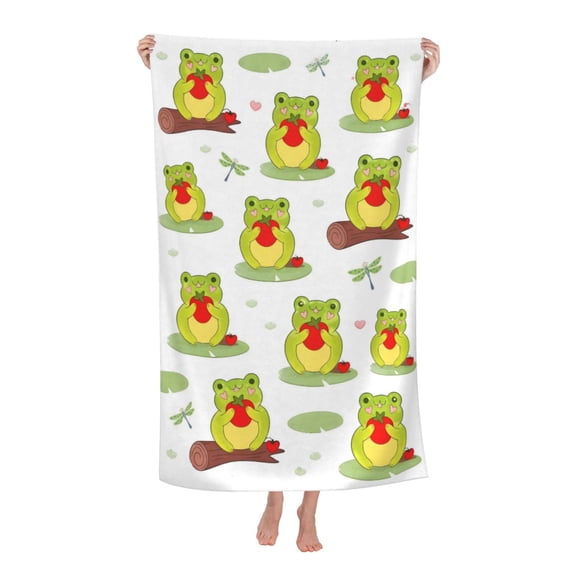 Frog Bath Towel Soft and Highly Absorbent for Adults