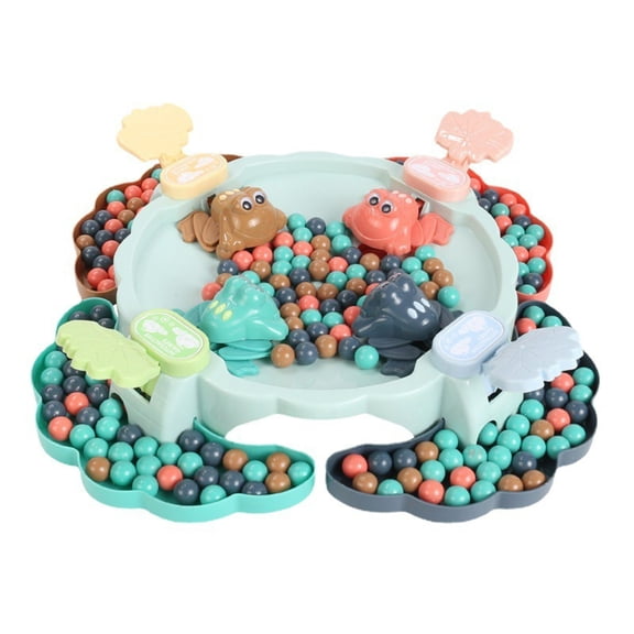 Frog Bean Eating Game Tabletop Activity with 48 Beans for Family Interaction Stress Relief