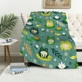 thumbnail image 1 of Frog Blanket Green Leaf Cute Frog Throw Blanket for Kids Adults, Frog Gift for Frog Lover, Soft Cozy Flannel Blankets for Couch Sofa 50x40 Inches, 1 of 6