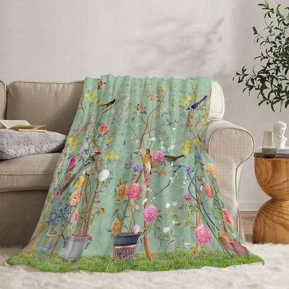 Frog Frog Blanket Just A Girl Who Loves Frogs Super Soft Fluffy Warm Cozy Lightweight Fleece Frog Gifts Blanket for Adults Kids Home Decor Blanket for Couch Bed Living Room Office Camping 40"x50"