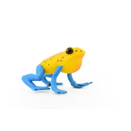 Frog Blue Legged Plastic Toy Realistic Rainforest Figure Model Replica Kids Educational Gift 2" F4404 B9