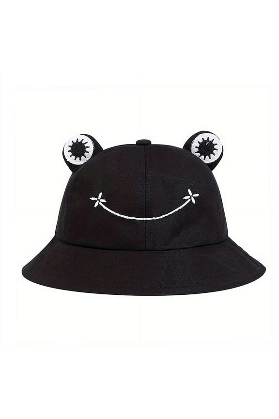 Frog Bucket Hat for Women Summer Autumn Plain Women Panama Outdoor Hiking Beach Fishing Cap