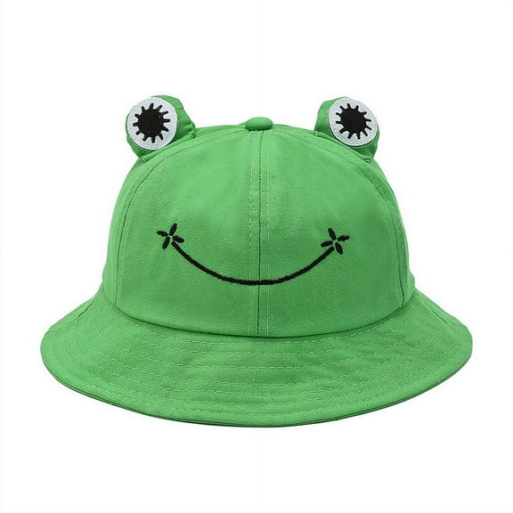 Frog Bucket Hat for Women Summer Autumn Plain Women Panama Outdoor Hiking Beach Fishing Cap