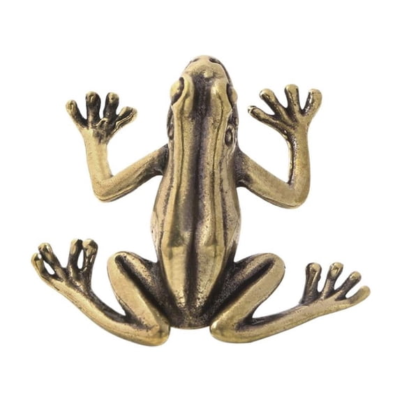 Frog Cabinet Knob Copper Drawer Pull, Solid Brass Decorative Handle for Dresser and Wardrobe