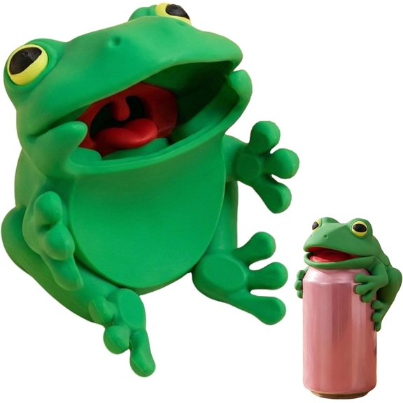 Frog Can Lid, 1Pcs Reusable Silicone Sealing Cap for Canned Drinks
