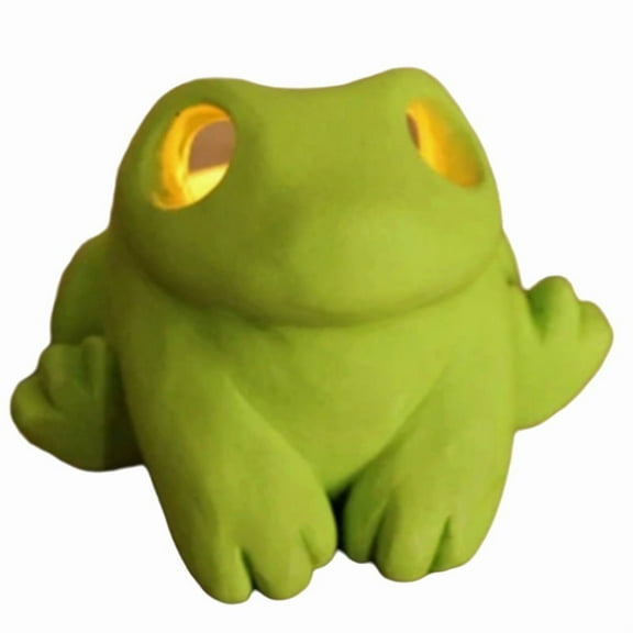Frog Candle Holder Table Centerpiece Decor Big-Eyed Frog Candlestick Holder Tabletop Tea Light Candle Stand
