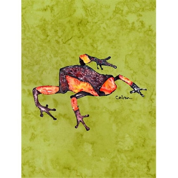 Frog Canvas Flag - House Size- 28 x 40 in.