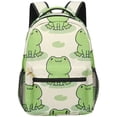 thumbnail image 1 of Frog Cartoon Animation Printed Backpack,Backpack, 1 of 2
