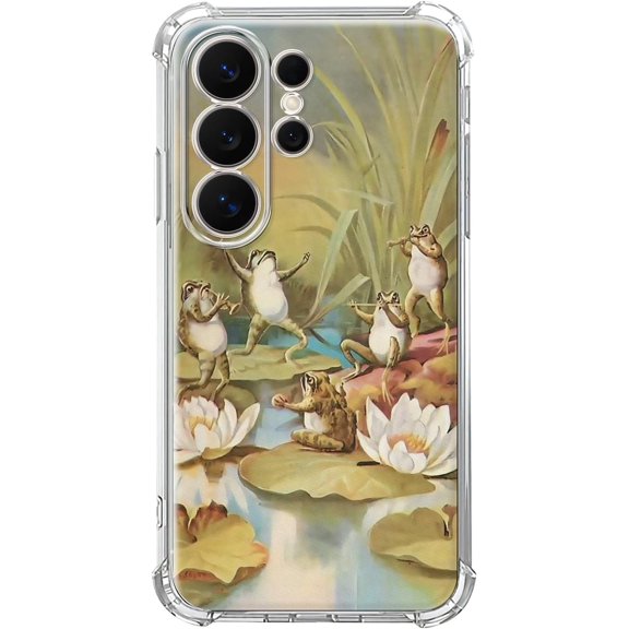 Frog Concert Case for Samsung Galaxy S26 Ultra,Cute Frog Musician Set Pattern for Boys Girls,Trendy Cool Soft TPU Bumper Cover for Samsung Galaxy S26 Ultra