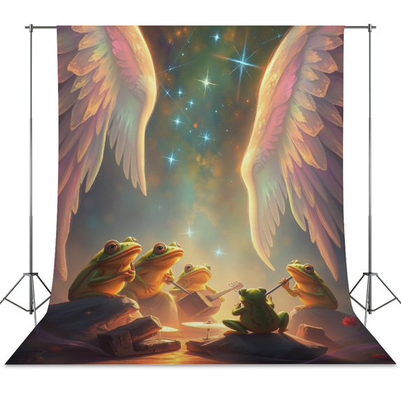 Frog Concert Party Backdrop Birthday Decoration Backgrounds for ...