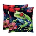 thumbnail image 1 of Frog Covers Pillows Set of 2 with Unique Patterns, Throw Pillow Inserts for Bed or Couch, Available in 16x16, 18x18, 20x20 Inches for Any Occasion, 1 of 6