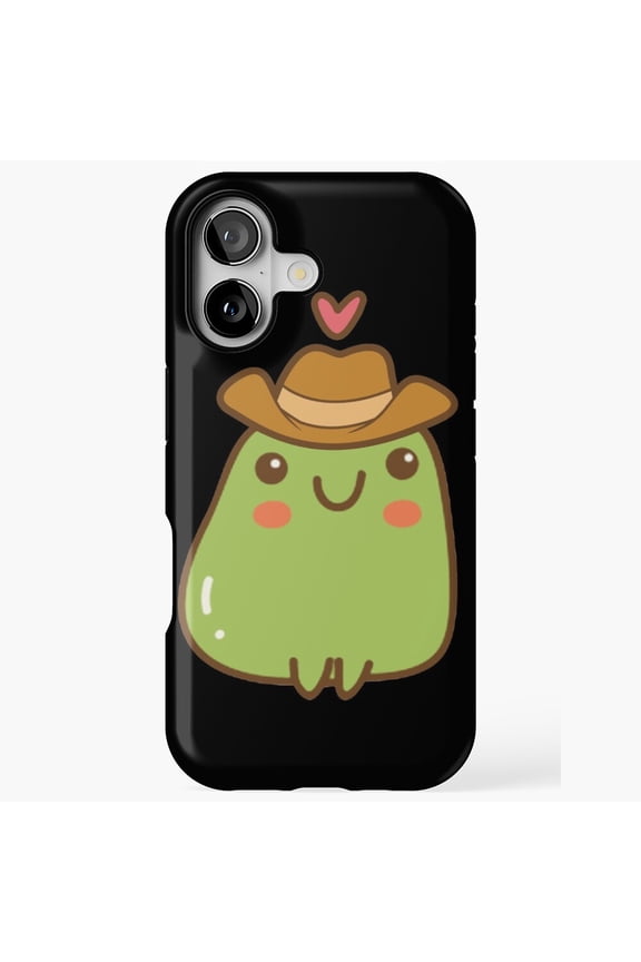 Frog Cowboy Hat Meme Funny Cute Cartoon Illustration for 17/15/14/13/12/11 Pro Max