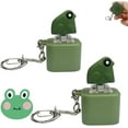 thumbnail image 1 of Frog Croaking Fidget Toy, Fun Rechargeable Keychain with Colorful Lights, for Adults (2PCS), 1 of 4