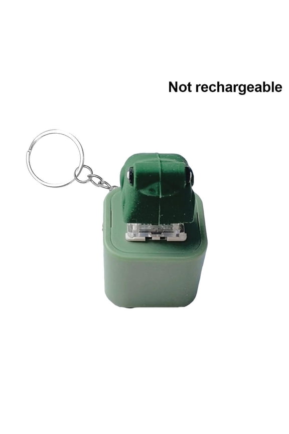 Frog Croaking Keychain Fidget Toy, Cute Frog Sound Button with LED Lights, USB Rechargeable Keychain Clicker, Portable Noise Maker