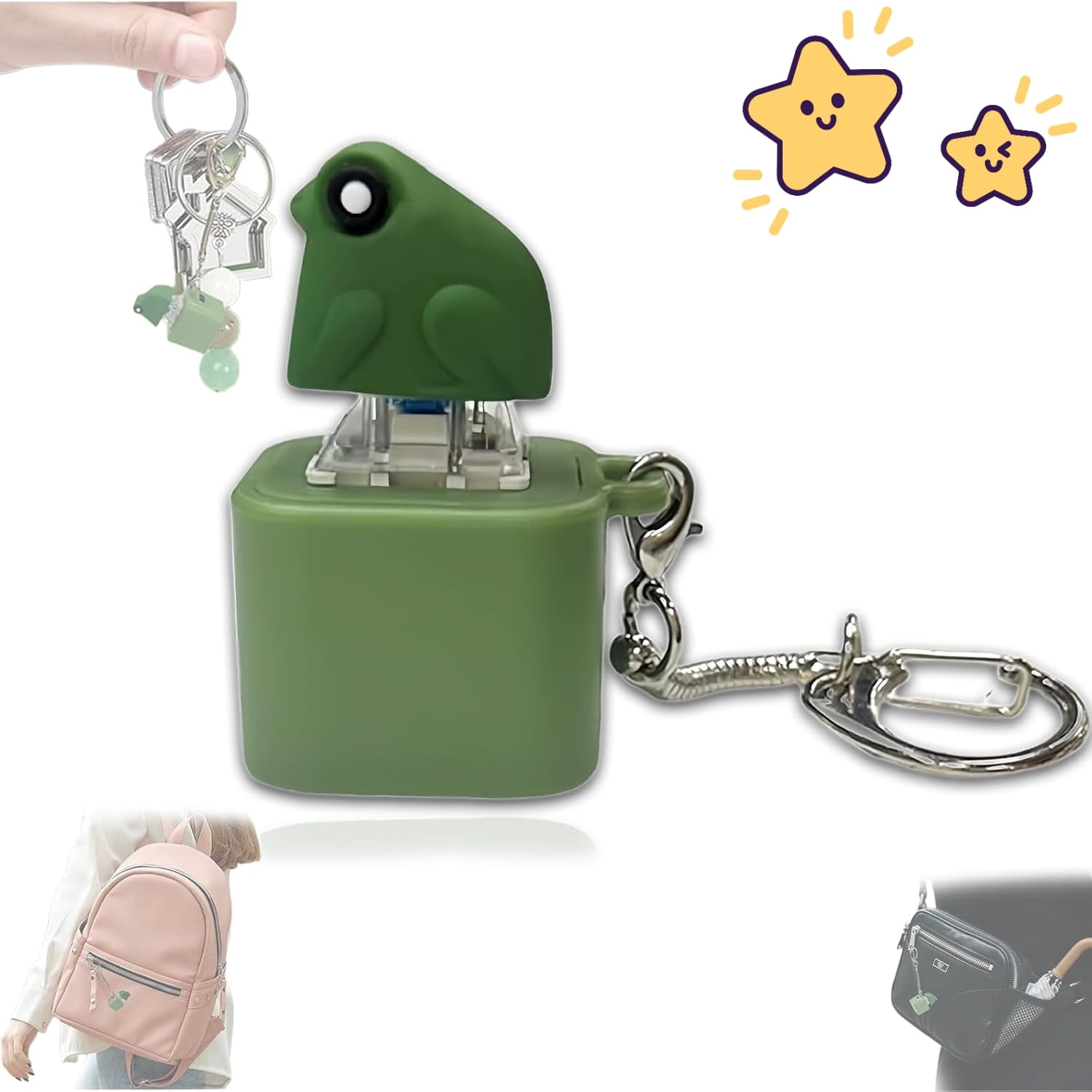 Frog Croaking Keychain, Frog Croaking Stress Reliever, Rechargeable ...