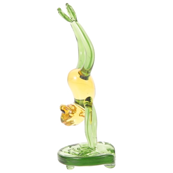 Frog Crystal Ornament Office Desk Decor Statue 2 Pack Cartoon Ornaments Cristmas.decoration Unique Crafts Child