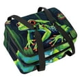thumbnail image 1 of Frog Double Layered Insulated Lunch Bag with Two Compartments, Large Capacity, Hand Carry, for Refrigerated Meals - 7.1x11.4x16.1 Inches, 1 of 6