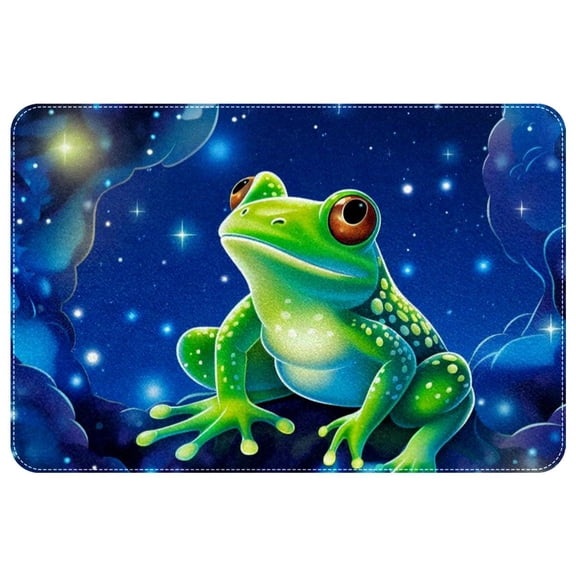 Frog Elegant Polyester Indoor Rug, Non-Slip Chair Rug, Machine Washable Floor Rugs
