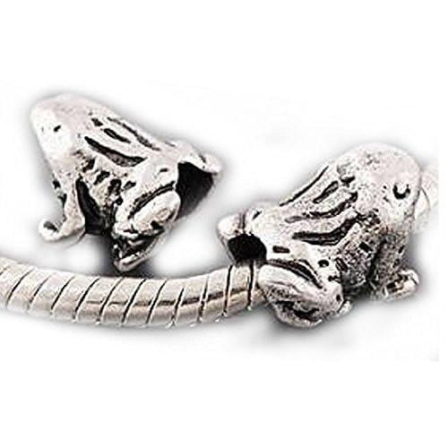 Frog European Bead Compatible for Most European Snake Chain Bracelet