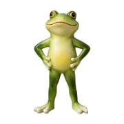 Frog Figurine Garden Decor, Funny Lazy Frog Garden Statues Yard Decoration Outdoor Holiday Decorations, Unique Yart Art Outdoor Lawn Ornament for Outside Pond Pool Patio Front Porch Backyard