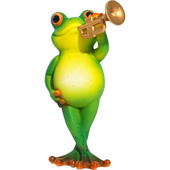 Frog Figurine Resin Desk Decor for Office or Home with Lifelike Design and Compact Size