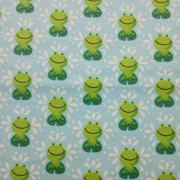 Frog Flannel Fabric