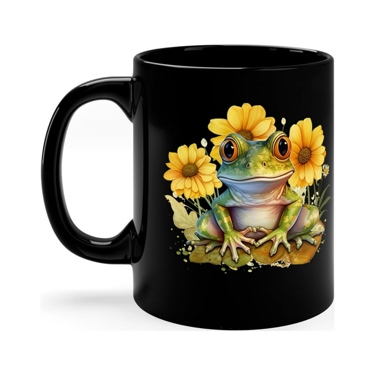 Hand built coffee cup, pastel flower