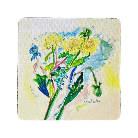 Frog & Flowers Coaster - Set of 4