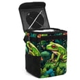 thumbnail image 1 of Frog Foldable Mini Car Trash Can with Lid and Leak-Proof Hanging Storage Bag, 1 of 6